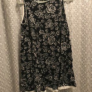 Black and White Floral Dress